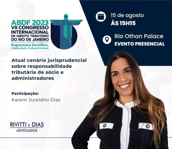 ABDF 2023 VII Congresso Internacional de Direito Tributário do Rio de Janeiro